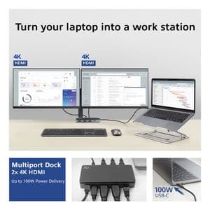 Picture 8 of Dockingstation ACT USB-C 4K MST voor 2 HDMI monitoren