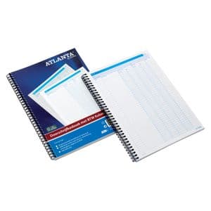 Picture 1 of Doorschrijfkasboek Djois Atlanta met kopie (carbon) A4 4 geldkolommen met BTW