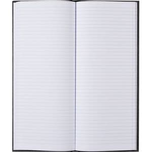 Picture 2 of Notitieboek 135x330mm lijn 192blz 70gr grijs gewolkt