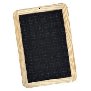 Picture 1 of Krijtbord Giotto houten frame 180x260mm geruit zwart