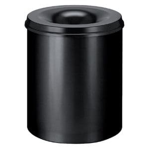 Picture 2 of Papierbak met vlamdover Vepabins 80liter 47cm Zwart
