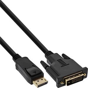 Picture 1 of Kabel inLine Displayport DVI 24+1 M/M 2 meter zwart