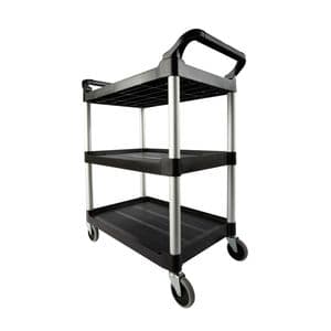 Picture 1 of Serveerwagen Rubbermaid met 10cm zwenkwielen zwart