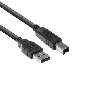Picture 1 of Kabel ACT USB USB-B 2.0 M zwart 3 meter