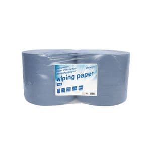Picture 1 of Poetspapier Cleaninq extra groot 2-laags 1000 vel blauw