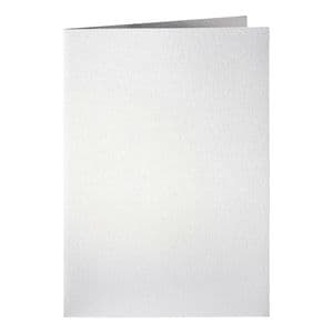 Picture 1 of Correspondentiekaart Papicolor dubbel 105x148mm metallic parelwit pak à 6 stuks