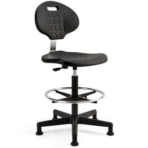 Picture 1 of Werkstoel Euroseats Tarente Large zwart
