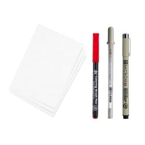 Picture 2 of Tekenset Sakura Creative Kit Samurai 6 stuks