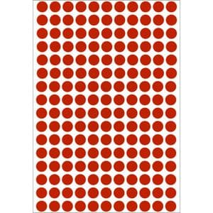 Picture 3 of Etiket HERMA 2212 rond 8mm rood 5632 stuks
