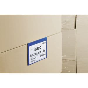 Picture 4 of Documenthoes Durable met vouw A5 liggend blauw 50 stuks