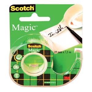 Picture 1 of Plakband Scotch Magic 810 19mmx7.5m onzichtbaar + plakbandhouder