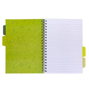 Picture 5 of Projectboek Pukka Pad Recycled B5 lijn 4-tabs 200 pagina's 80gr groen