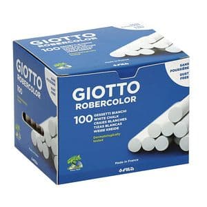 Picture 1 of Schoolbordkrijt Giotto doos à 100 stuks wit