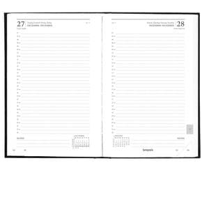 Picture 2 of Agenda 2027 Brepols Saturnus Luxe 1dag/1pagina zwart