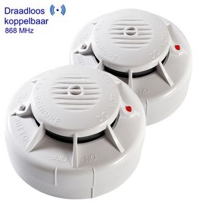 Picture 2 of Rookmelder Fito optisch inclusief 3V lithium batterij draadloos koppelbaar