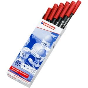 Picture 3 of Brushpen edding 4200 porselein rood
