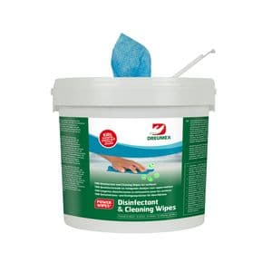 Picture 1 of Desinfectiedoekjes Dreumex Disinfectant & Cleaning emmer 700 stuks blauw