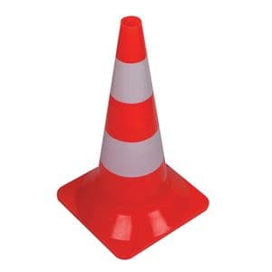 Picture 1 of Afbakeningskegel 50cm rood wit