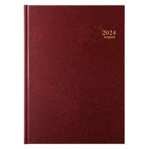 Picture 1 of Agenda 2027 Brepols Bremax Santex A4 1dag/2pag 8 kolommen bordeaux