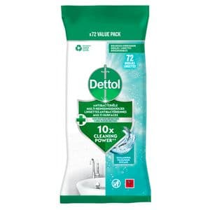 Picture 1 of Reinigingsdoekjes Dettol antibacterieël Ocean 72 stuks