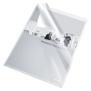 Picture 4 of Insteekmap L-model Esselte standaard copy safe 0.11mm PP A4 transparant 10 stuks