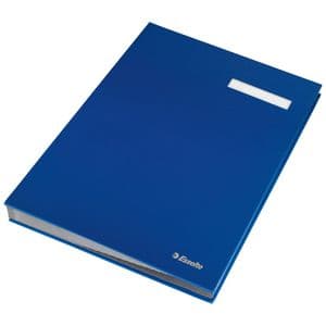 Picture 2 of Vloeiboek Esselte karton 20 tabbladen blauw