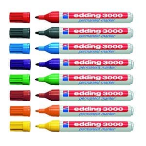 Picture 3 of Viltstift edding 3000 rond 1.5-3mm blauw