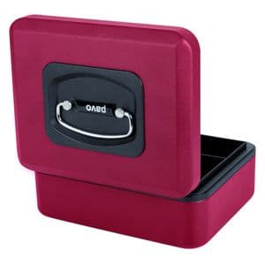 Picture 1 of Geldkist Pavo Deluxe 200x160x90mm rood