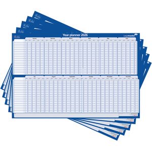 Picture 4 of Projectplanner 2026 Legamaster 90x60cm horizontaal gelamineerd Engelstalig