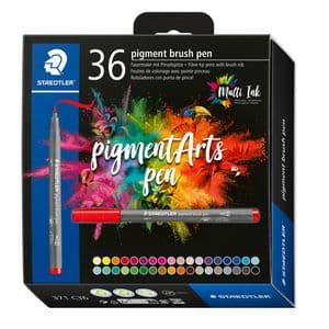 Picture 1 of Brushpen Staedtler PigmentArts set à 36 kleuren