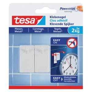 Picture 1 of Klevende Spijker tesa® tegels & metaal 2kg wit 2 stuks