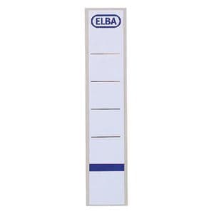 Picture 2 of Rugetiket Elba smal 34x190mm zelfklevend wit/blauw 10 stuks