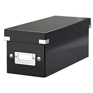 Picture 1 of CD-opbergdoos Leitz Click & Store WOW gerecycled karton 143x136x352mm zwart