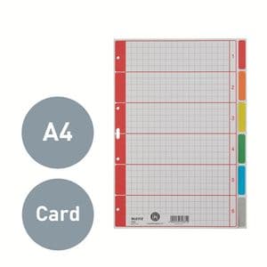 Picture 3 of Tabbladen Leitz 4-gaats 4350 6-delig grijs karton