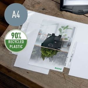 Picture 4 of Insteekmap L-model Leitz Recycle A4 0.10mm PP transparant 25 stuks