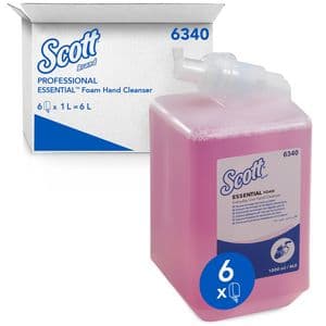 Picture 1 of Handzeep Scott Essential foam roze 1000ml 6340