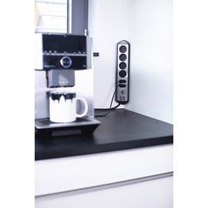 Picture 7 of Stekkerdoos Brennenstuhl bureau Estilo 6vdig incl 2 USB 2m zw/zilver