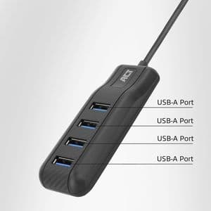 Picture 3 of Hub ACT USB-C 3.0 4 poorts USB-A