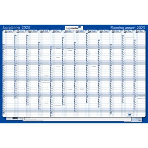Picture 1 of Jaarplanner 2026 Legamaster 1 persoon 90x60cm horizontaal gelamineerd Engelstalig