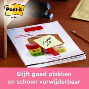 Picture 4 of Memoblok Post-it Z-Note R330 76x76mm canary yellow 12 stuks