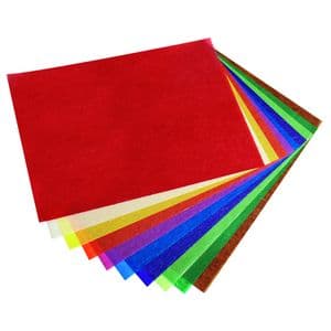Picture 2 of Transparant papier Folia 18.5x29.7cm 42gr 10 vel 10 kleuren