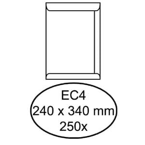 Picture 1 of Envelop Quantore akte EC4 240x340mm wit 250 stuks