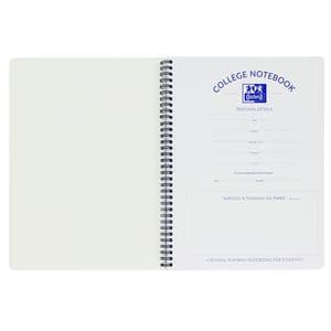 Picture 6 of Collegeblok Oxford School A4 ruit 10x10mm 23-gaats 160 pagina's 80gr assorti