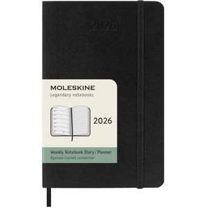 Picture 7 of Agenda 2026 Moleskine 12M Planner Weekly 7dagen/1pagina pocket sc black