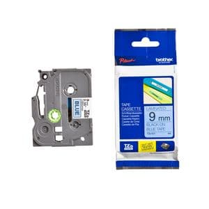 Picture 3 of Labeltape Brother P-touch TZe-521 standaard 9mm zwart op blauw
