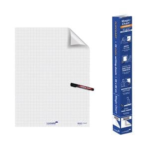 Picture 1 of Magic-Chart Legamaster flipchart 600x800mm wit met ruit 25 vel