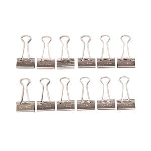 Picture 2 of Papierklem MAUL 215 foldback 19mm capaciteit 7mm zilver 12 stuks