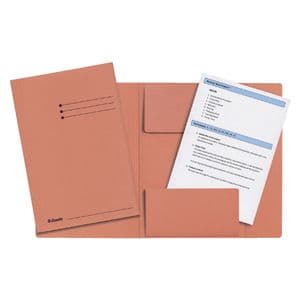 Picture 1 of Dossiermap Esselte folio 3 kleppen manilla 275gr oranje