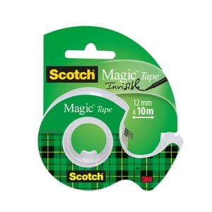 Picture 1 of Plakband Scotch Magic 810 12mmx10m onzichtbaar + plakbandhouder