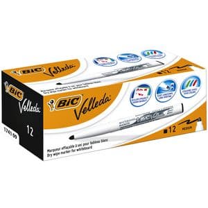 Picture 2 of Whiteboardmarker Bic Velleda 1741 rond medium zwart